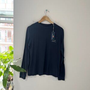 NEW Vineyard Vines Boy's Blue Whale Logo Long Sleeve Top Size XL